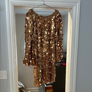 Gold Sequin Dress